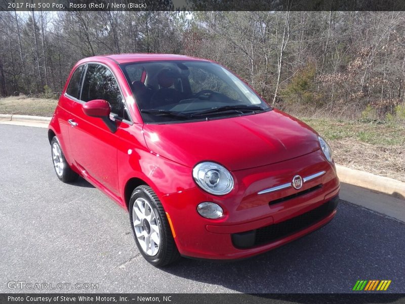 Rosso (Red) / Nero (Black) 2017 Fiat 500 Pop