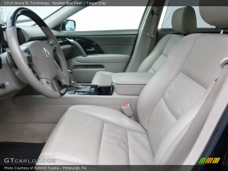 Opulent Blue Pearl / Taupe Gray 2010 Acura RL Technology