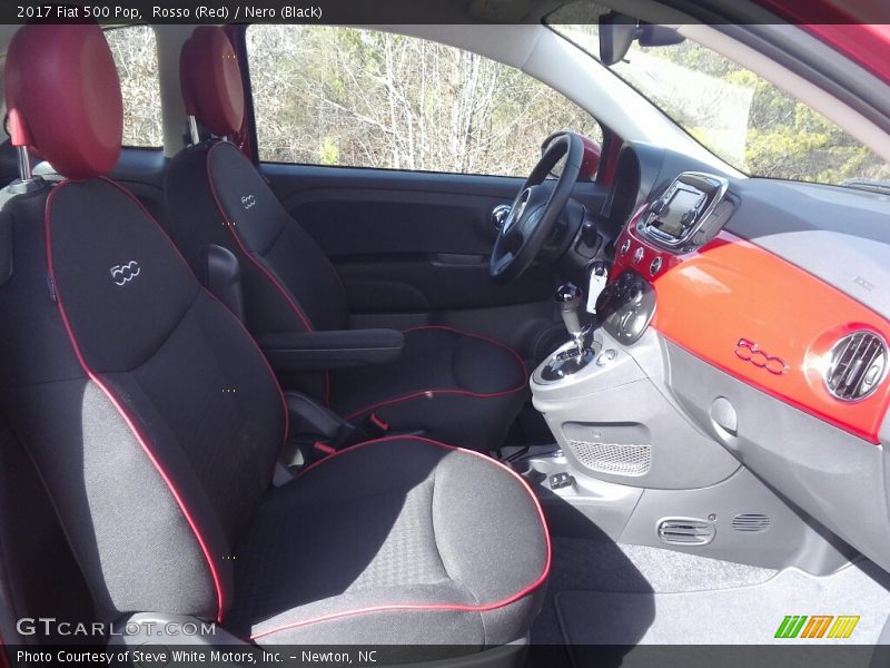 Rosso (Red) / Nero (Black) 2017 Fiat 500 Pop