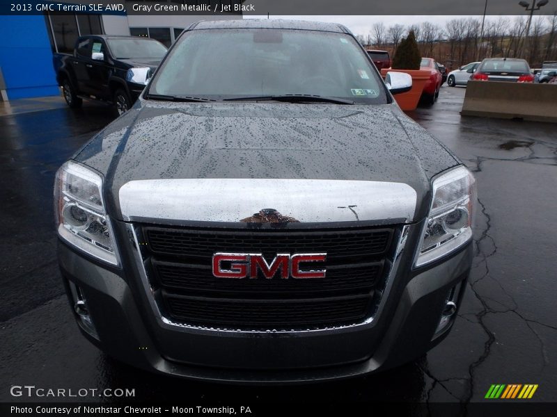 Gray Green Metallic / Jet Black 2013 GMC Terrain SLE AWD