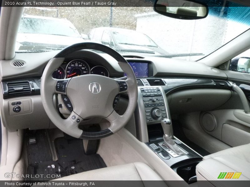 Opulent Blue Pearl / Taupe Gray 2010 Acura RL Technology