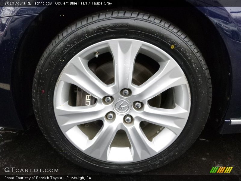 Opulent Blue Pearl / Taupe Gray 2010 Acura RL Technology