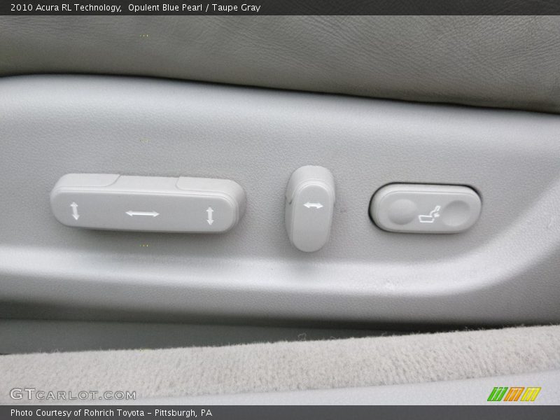 Opulent Blue Pearl / Taupe Gray 2010 Acura RL Technology