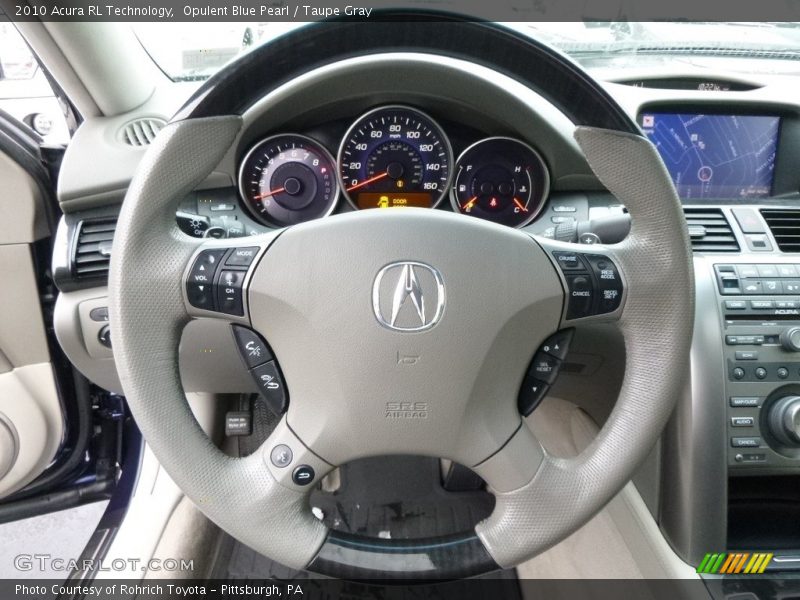 Opulent Blue Pearl / Taupe Gray 2010 Acura RL Technology