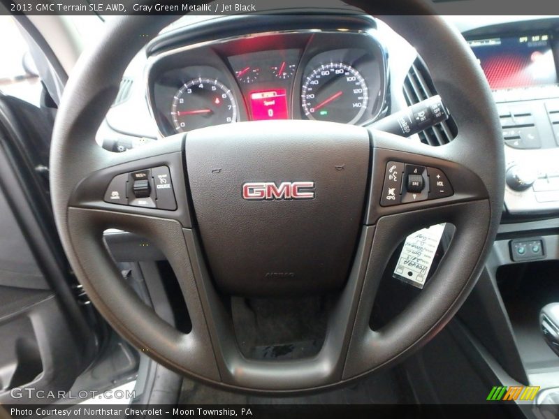 Gray Green Metallic / Jet Black 2013 GMC Terrain SLE AWD