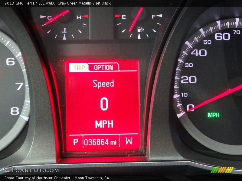 Gray Green Metallic / Jet Black 2013 GMC Terrain SLE AWD