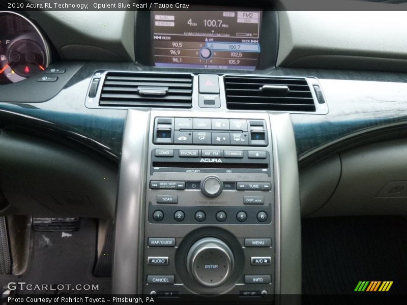 Opulent Blue Pearl / Taupe Gray 2010 Acura RL Technology
