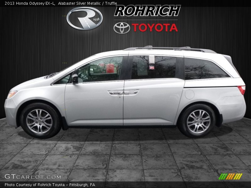 Alabaster Silver Metallic / Truffle 2013 Honda Odyssey EX-L