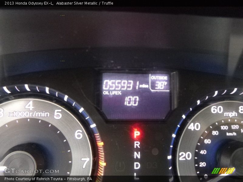 Alabaster Silver Metallic / Truffle 2013 Honda Odyssey EX-L