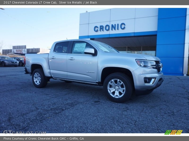 Silver Ice Metallic / Jet Black 2017 Chevrolet Colorado LT Crew Cab