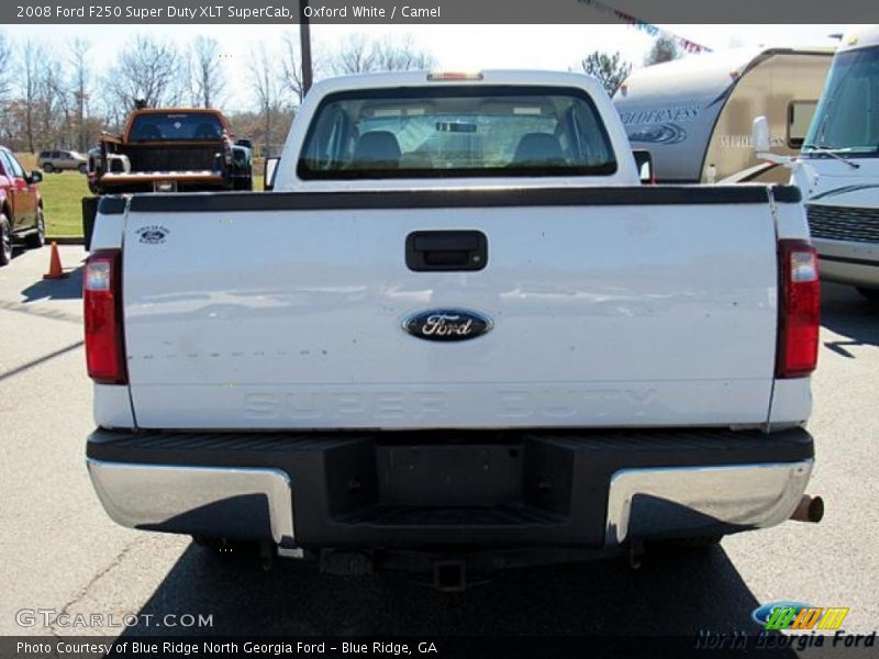 Oxford White / Camel 2008 Ford F250 Super Duty XLT SuperCab