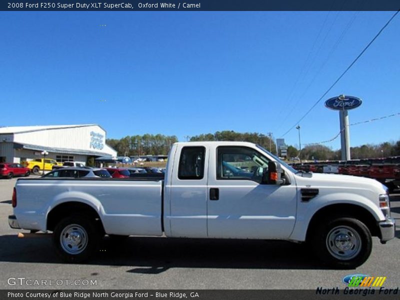 Oxford White / Camel 2008 Ford F250 Super Duty XLT SuperCab