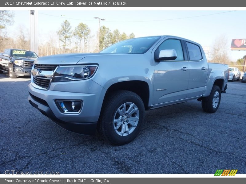 Silver Ice Metallic / Jet Black 2017 Chevrolet Colorado LT Crew Cab