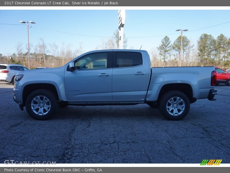 Silver Ice Metallic / Jet Black 2017 Chevrolet Colorado LT Crew Cab
