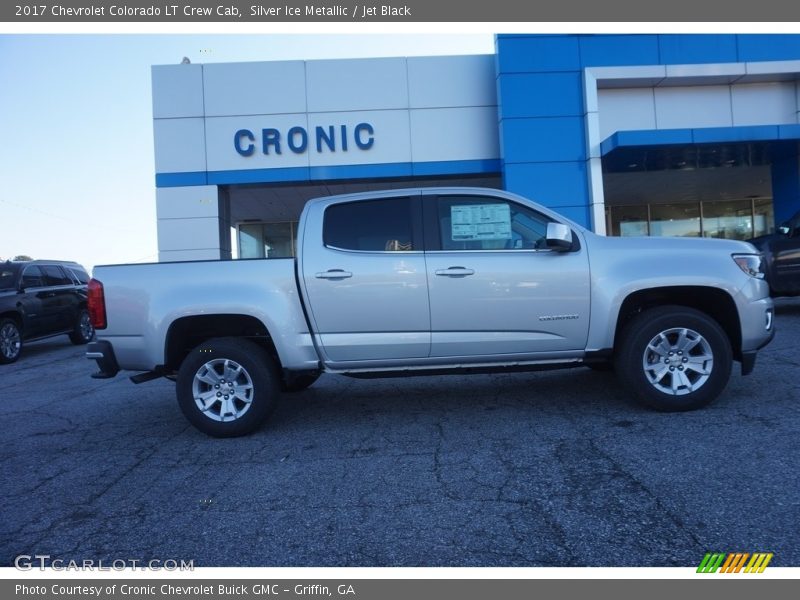 Silver Ice Metallic / Jet Black 2017 Chevrolet Colorado LT Crew Cab