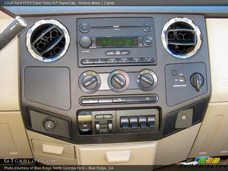 Oxford White / Camel 2008 Ford F250 Super Duty XLT SuperCab