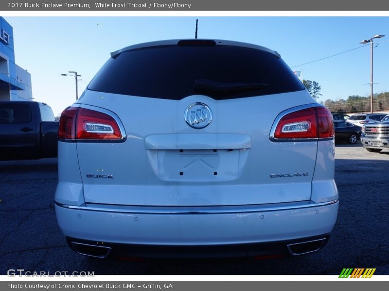 White Frost Tricoat / Ebony/Ebony 2017 Buick Enclave Premium