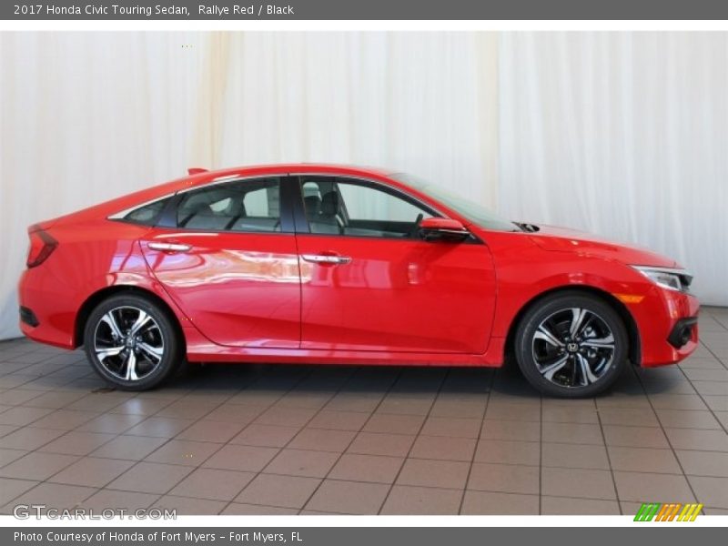 Rallye Red / Black 2017 Honda Civic Touring Sedan