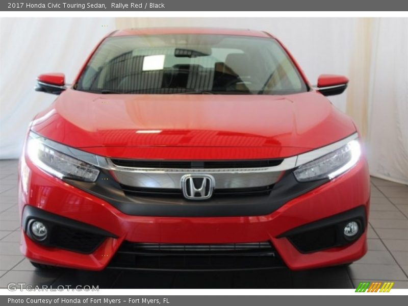 Rallye Red / Black 2017 Honda Civic Touring Sedan