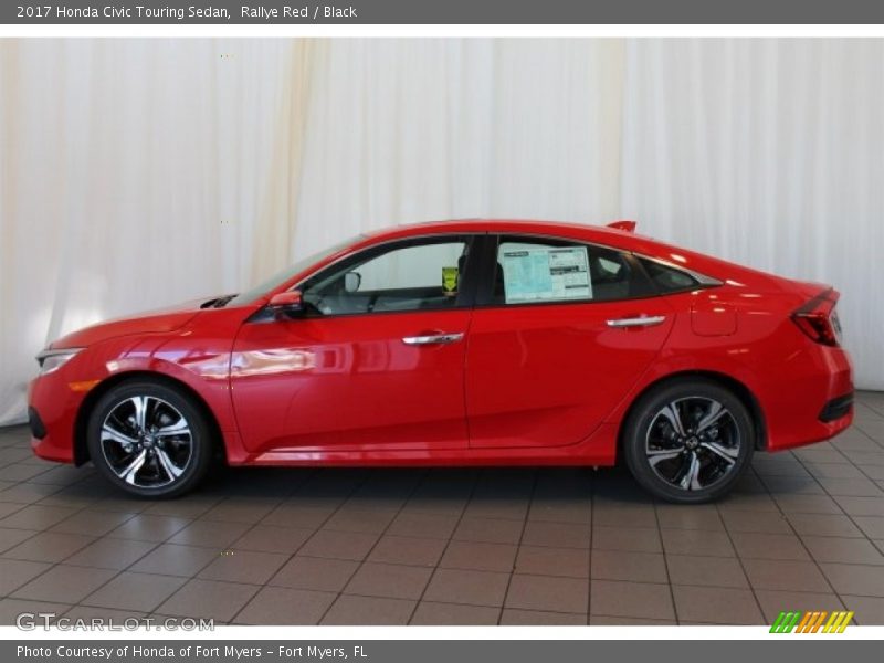 Rallye Red / Black 2017 Honda Civic Touring Sedan