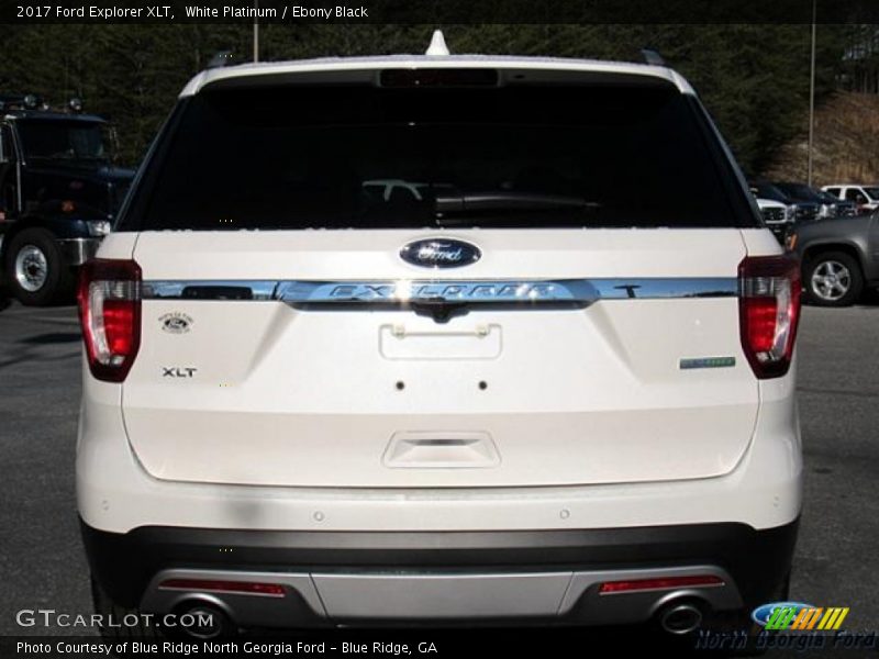 White Platinum / Ebony Black 2017 Ford Explorer XLT