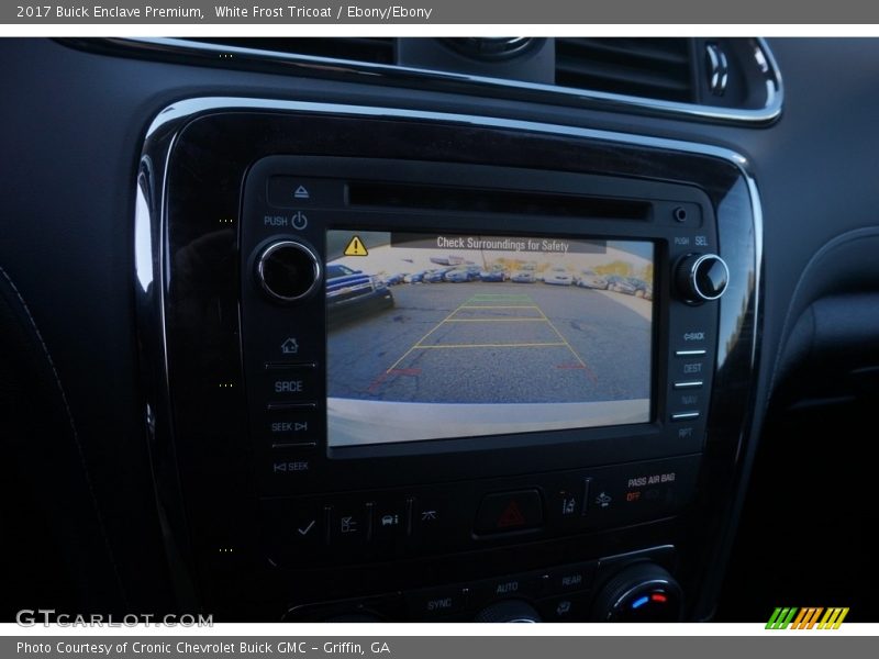 White Frost Tricoat / Ebony/Ebony 2017 Buick Enclave Premium