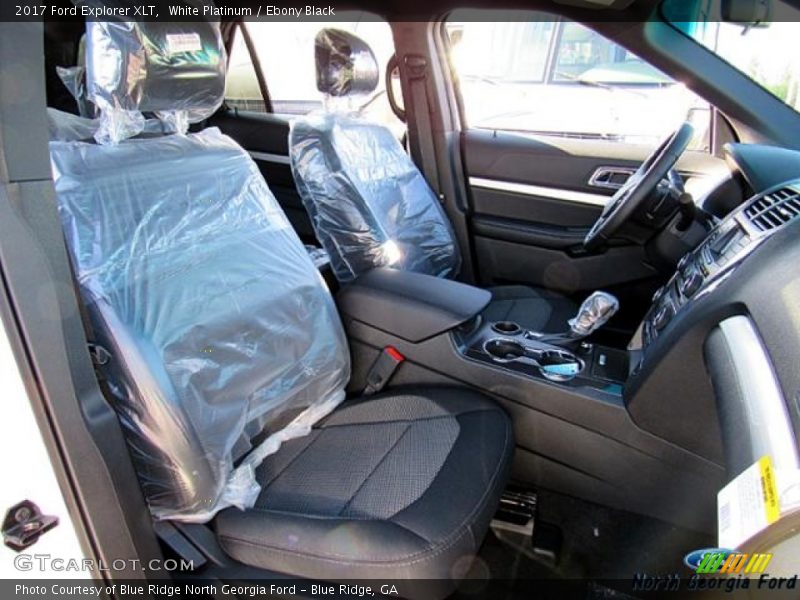 White Platinum / Ebony Black 2017 Ford Explorer XLT
