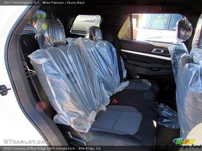White Platinum / Ebony Black 2017 Ford Explorer XLT