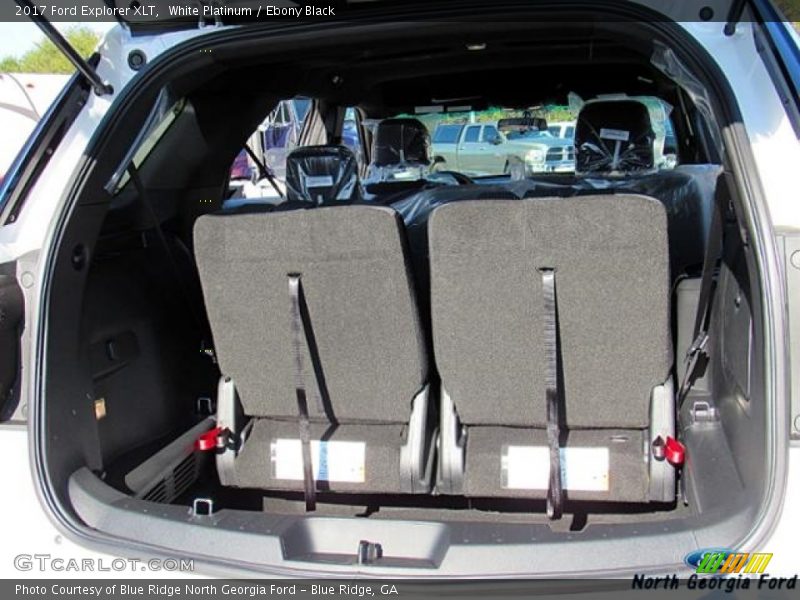 White Platinum / Ebony Black 2017 Ford Explorer XLT
