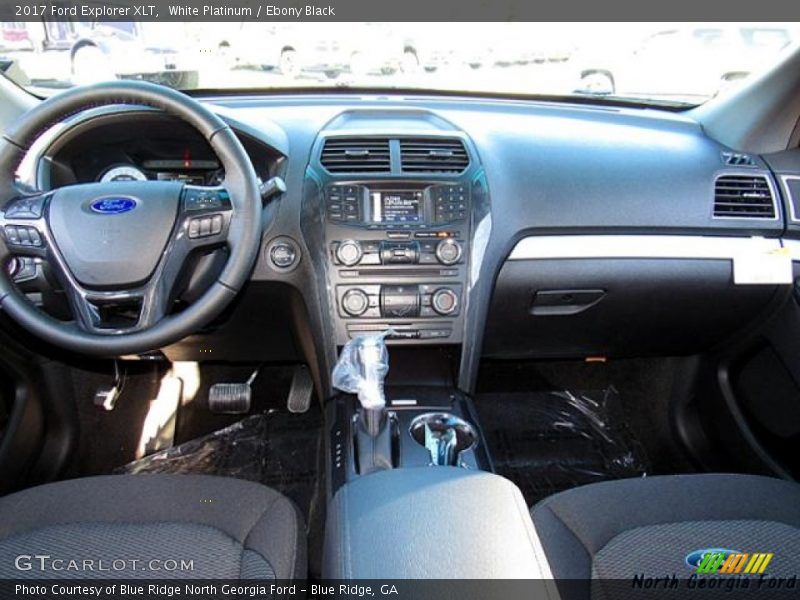 White Platinum / Ebony Black 2017 Ford Explorer XLT