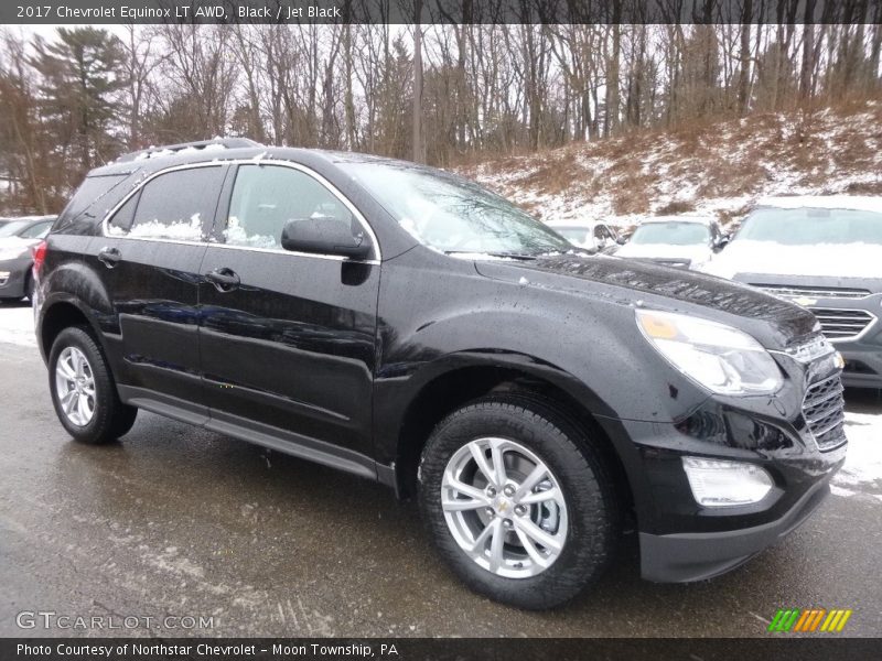 Black / Jet Black 2017 Chevrolet Equinox LT AWD