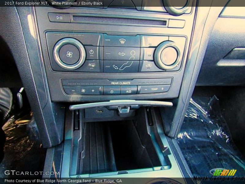 White Platinum / Ebony Black 2017 Ford Explorer XLT