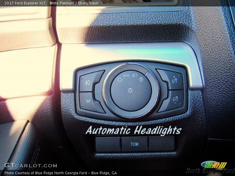 White Platinum / Ebony Black 2017 Ford Explorer XLT
