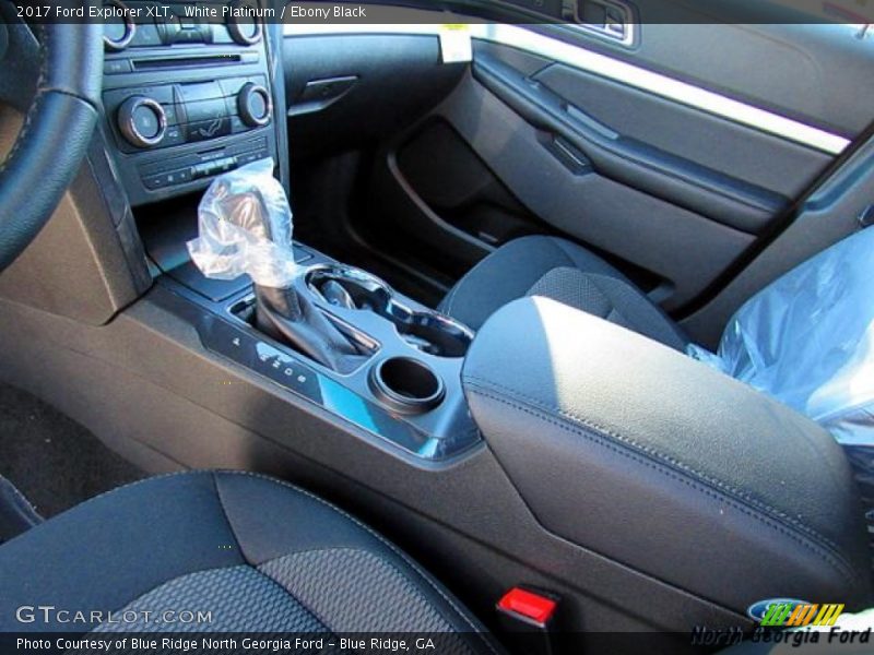 White Platinum / Ebony Black 2017 Ford Explorer XLT