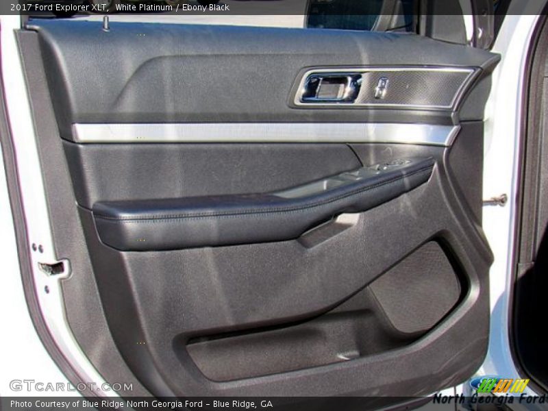 White Platinum / Ebony Black 2017 Ford Explorer XLT