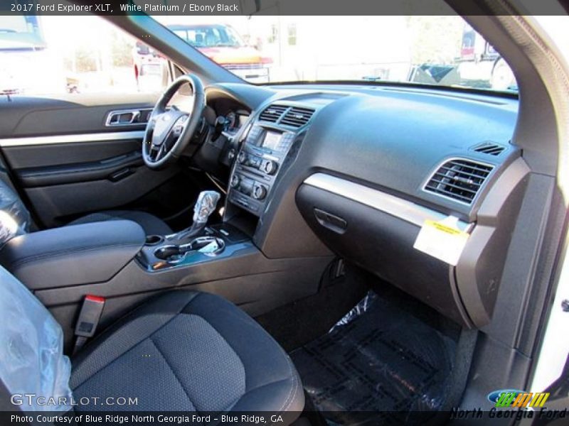 White Platinum / Ebony Black 2017 Ford Explorer XLT