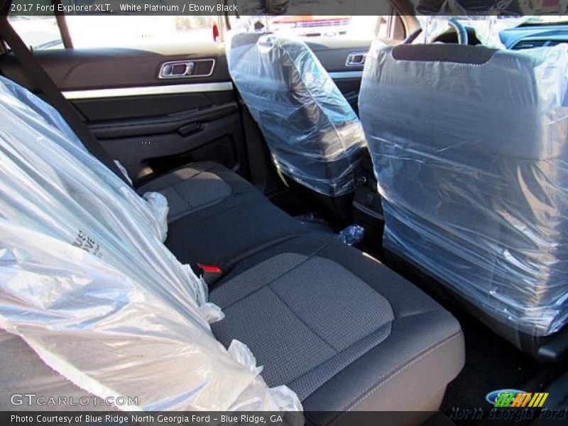 White Platinum / Ebony Black 2017 Ford Explorer XLT