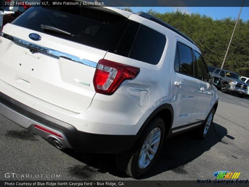 White Platinum / Ebony Black 2017 Ford Explorer XLT