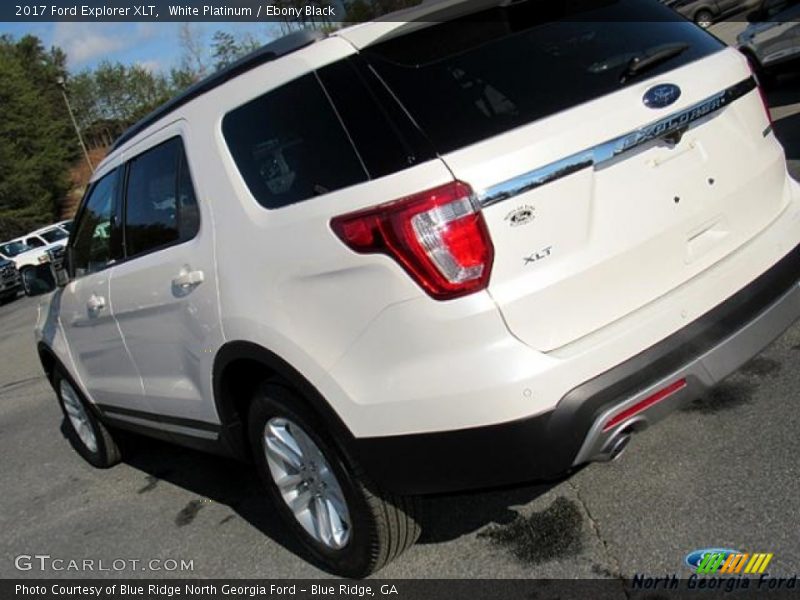 White Platinum / Ebony Black 2017 Ford Explorer XLT