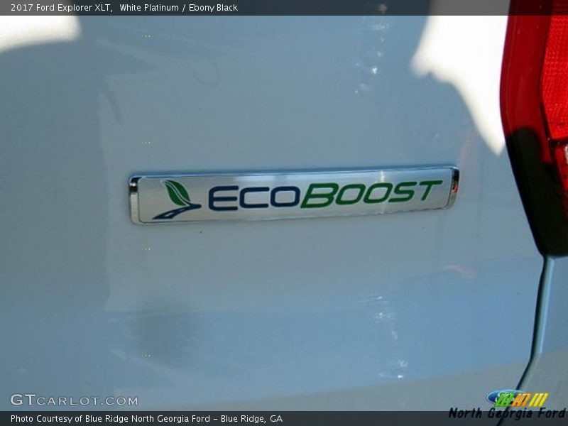 White Platinum / Ebony Black 2017 Ford Explorer XLT