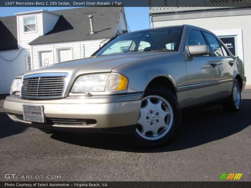 Desert Silver Metallic / Tan 1997 Mercedes-Benz C 280 Sedan