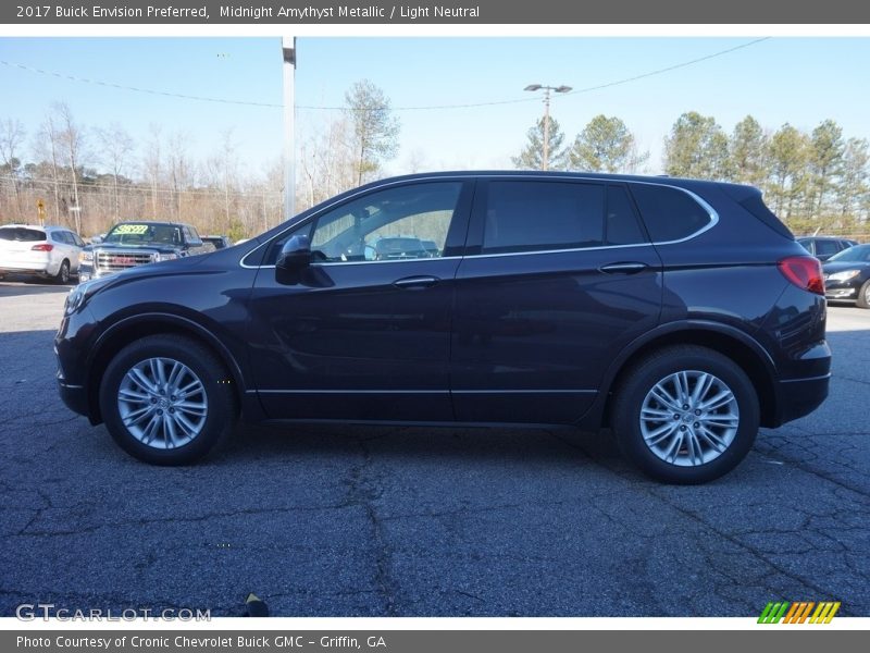 Midnight Amythyst Metallic / Light Neutral 2017 Buick Envision Preferred