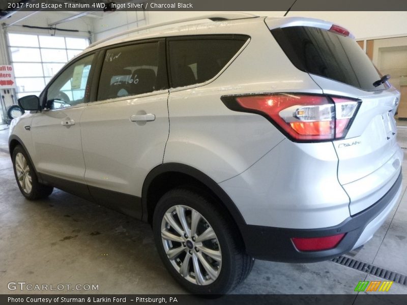 Ingot Silver / Charcoal Black 2017 Ford Escape Titanium 4WD