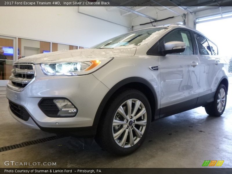 Ingot Silver / Charcoal Black 2017 Ford Escape Titanium 4WD