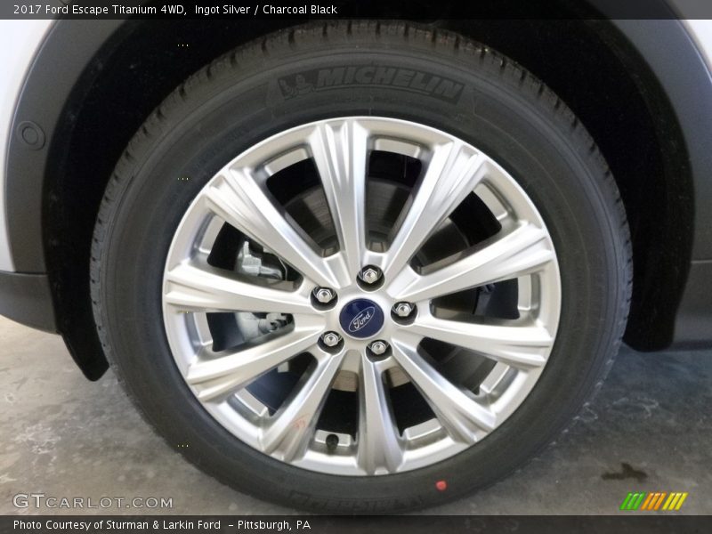 Ingot Silver / Charcoal Black 2017 Ford Escape Titanium 4WD