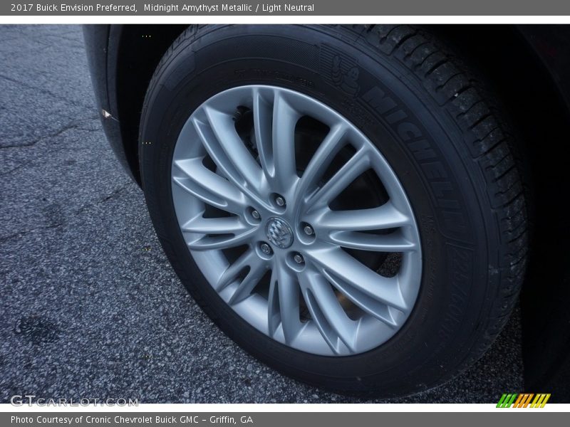 Midnight Amythyst Metallic / Light Neutral 2017 Buick Envision Preferred