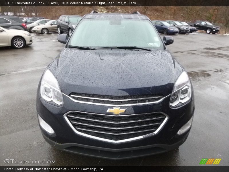 Blue Velvet Metallic / Light Titanium/Jet Black 2017 Chevrolet Equinox LT AWD