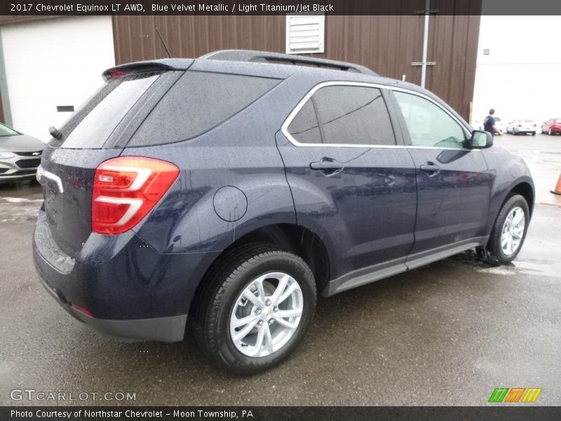 Blue Velvet Metallic / Light Titanium/Jet Black 2017 Chevrolet Equinox LT AWD