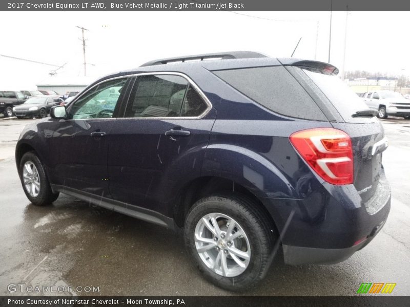 Blue Velvet Metallic / Light Titanium/Jet Black 2017 Chevrolet Equinox LT AWD