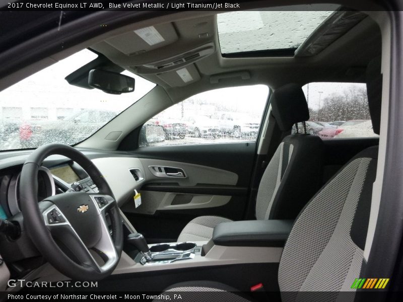 Blue Velvet Metallic / Light Titanium/Jet Black 2017 Chevrolet Equinox LT AWD
